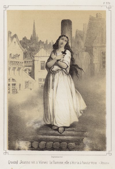 El martirio de Juana de Arco de French School