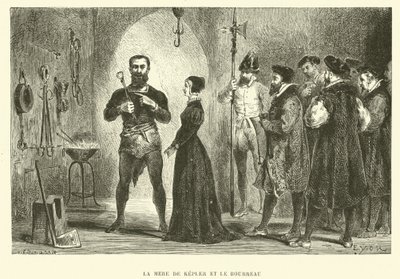 La madre de Johannes Kepler y el verdugo de French School