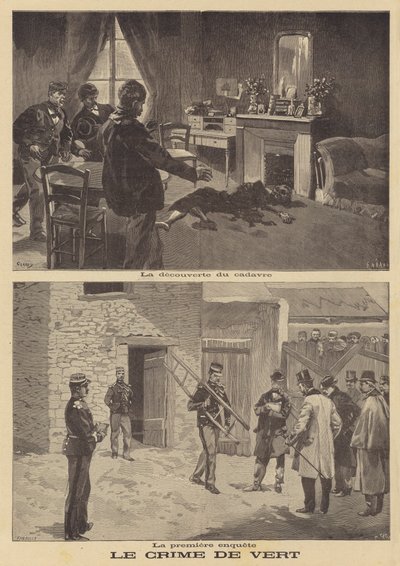 El asesinato de Madame Benoist en Vert, cerca de Mantes de French School