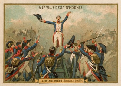 El juramento de Rampon, Montenotte, 10 de abril de 1796 de French School