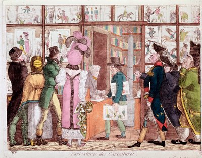 El mercado de las impresiones (litografía de French School