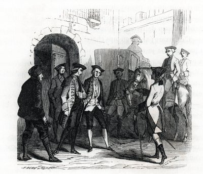 Los prisioneros de Vincennes fueron trasladados a la prisión de la Bastilla en 1784 de French School
