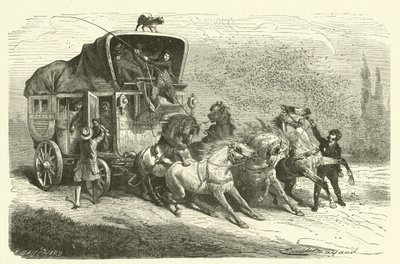 La lluvia de escarabajos (grabado) de French School