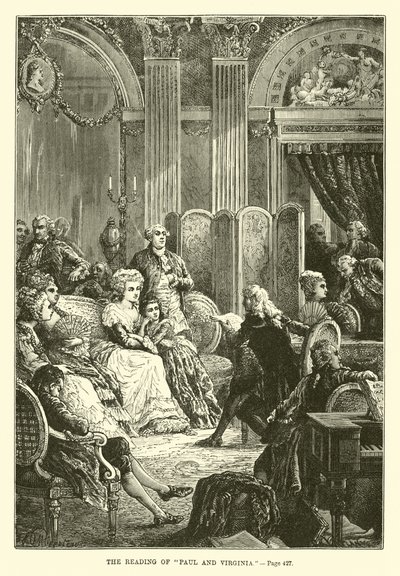La lectura de Paul y Virginia de French School