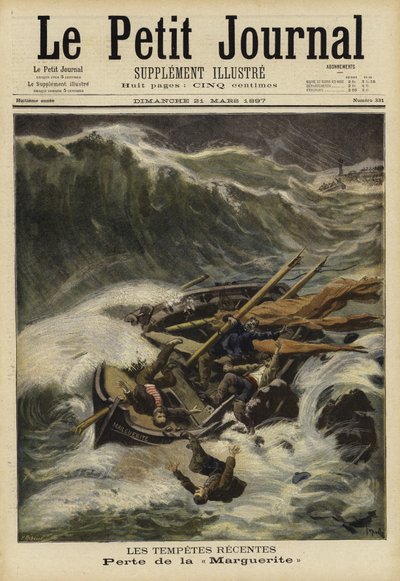 Las recientes tormentas, Francia, 1897 de French School