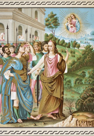 La sibila de Tiburtis anunciando a Augusto la venida de Jesucristo, de 