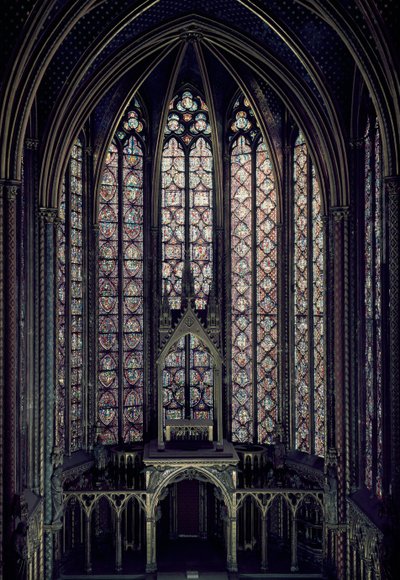 La vidriera en el coro de la Capilla Superior, 1246-48 de French School