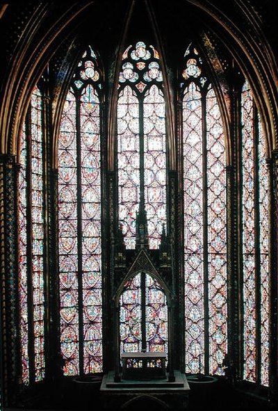 La vidriera en el coro de la Capilla Superior, 1246-48 de French School