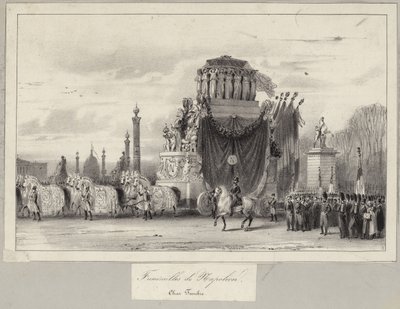 El funeral de estado de Napoleón Bonaparte de French School