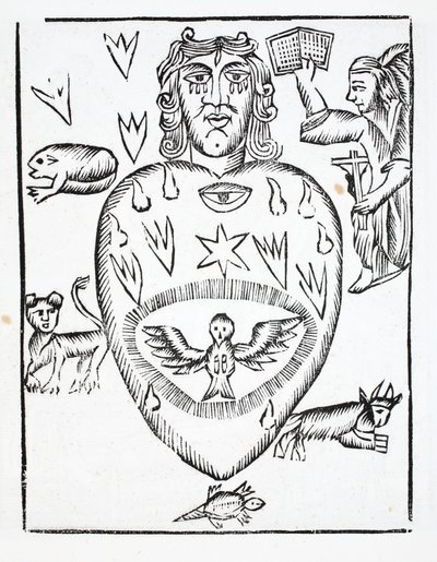 El estado del hombre lamentando haber ofendido a Dios de French School
