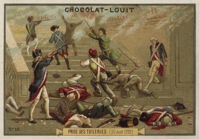 El asalto al Palacio de las Tullerías, Revolución Francesa, 10 de agosto de 1792 de French School