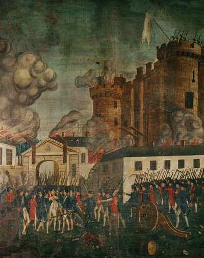 La toma de la Bastilla ... de French School