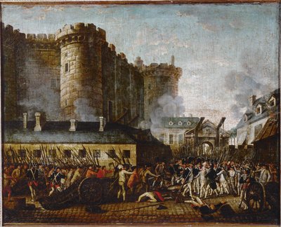 La toma de la Bastilla ... de French School