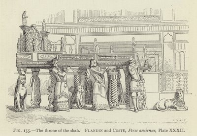 El trono del shah de French School