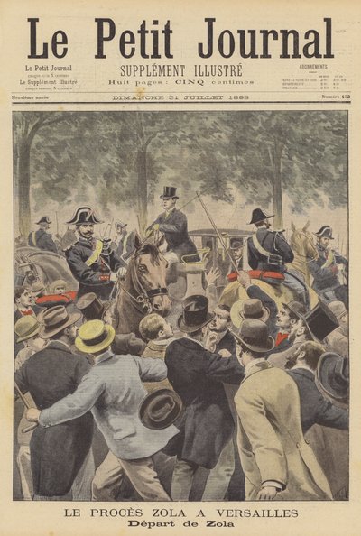 El juicio de Emile Zola en Versalles de French School
