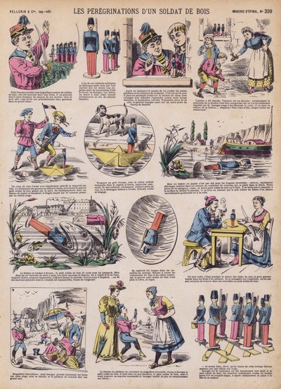 Las andanzas de un soldado de madera de French School