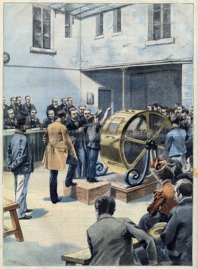 La rueda de la Fortuna. Sorteo de Bonos en Crédit Foncier de France, en "Le Petit Parisien" de French School