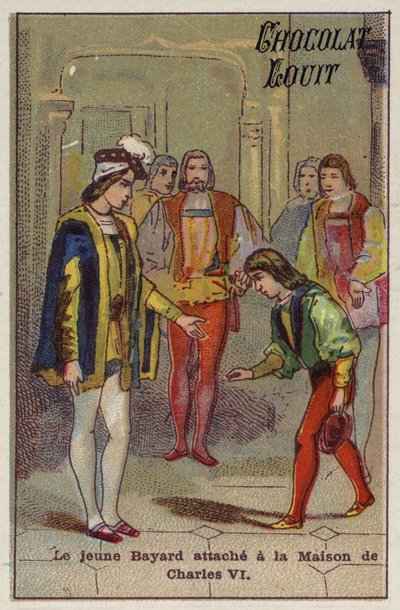 El joven Bayard adjunto a la casa de Carlos VI de French School