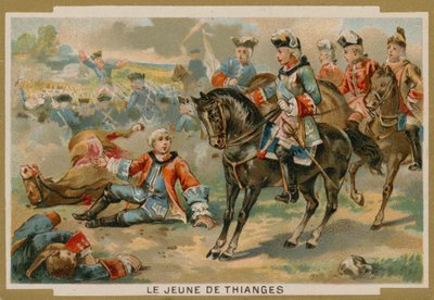 El joven de Thianges, soldado francés de French School