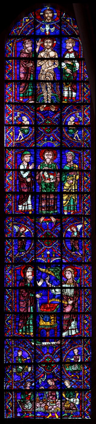 Tres escenas de la vida de San Juan Bautista de French School