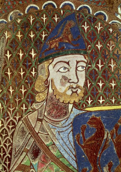 Placa de la tumba de Geoffrey Plantagenet de French School