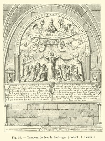 Tumba de Jean le Boulanger, Coll A Lenoir de French School