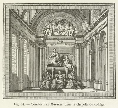 Tumba de Mazarin, en la capilla del colegio de French School