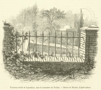 Tumba mutilada de Lapoukine, en el monasterio de Troitza de French School