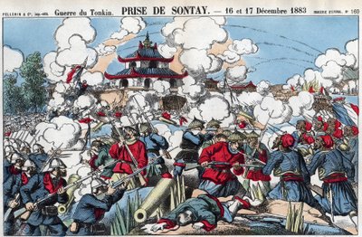 Guerra de Tonkin: Captura de Sontay, 16 y 17 de diciembre. de French School