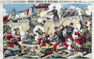 Guerra de Tonkín: la defensa de Tuyen Quan (Tuyen-Quan), Vietnam del 14 de febrero al 3 de marzo de French School