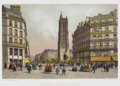 Torre St Jacques-La-Boucherie y Calle de Rivoli de French School