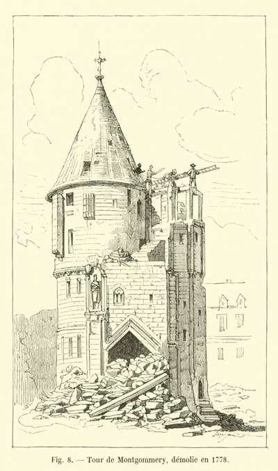 Torre de Montgommery, demolida en 1778 de French School