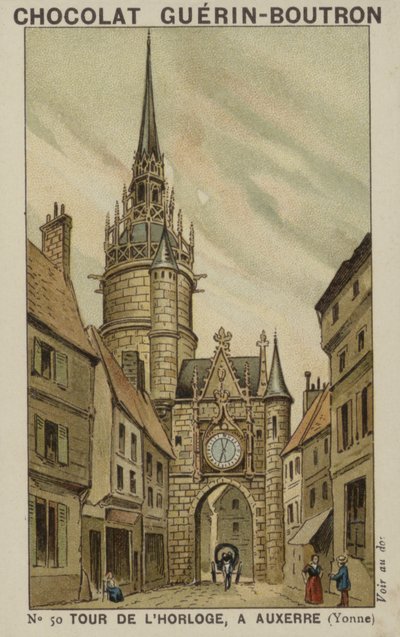 Torre del Reloj, en Auxerre, Yonne de French School