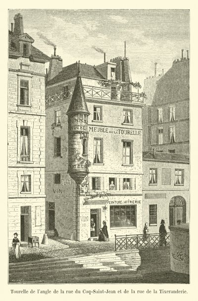 Torre de la esquina de la calle del Coq-Saint-Jean y de la calle de la Tixeranderie de French School