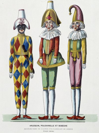 Juguetes del Primer Imperio: Arlequín, Bobèche de French School