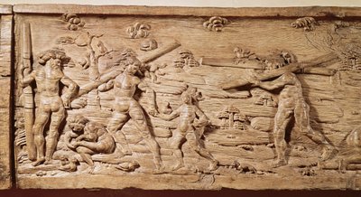 Comercio de madera de Brasil, c.1550 (madera) de French School