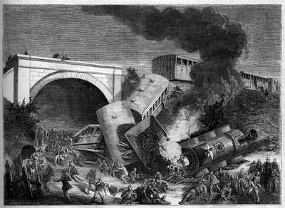 Accidente de tren en el Ferrocarril del Norte de Londres, Inglaterra, 3 de septiembre de French School
