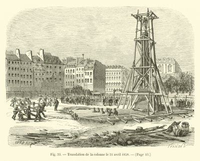 Traslado de la columna el 21 de abril de 1858 de French School
