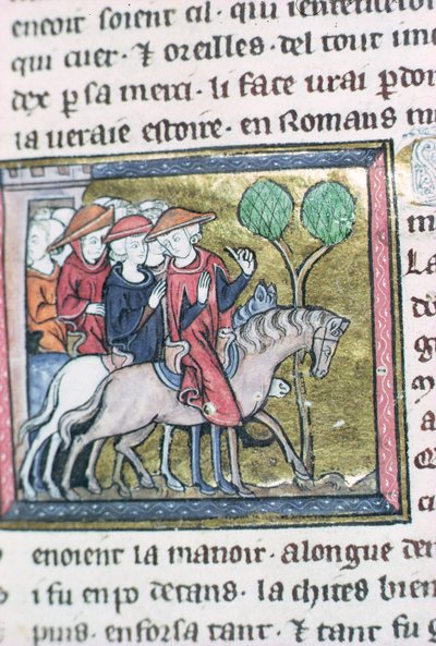Viajeros, del Roman de Jules Cesar de French School