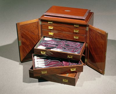 Estuche quirúrgico de viaje perteneciente al Barón Guillaume Dupuytren (1777-1859) c.1805-10 de French School