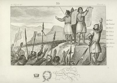 Tratado entre Carlos el Calvo y su hermano Luis el Germánico, Estrasburgo, 842 de French School