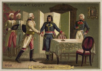 Tratado de Campo Formio, Italia, 17 de octubre de 1797 de French School