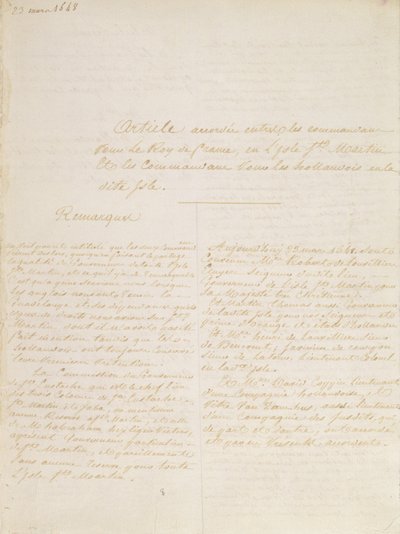 Tratado de Concordia, 23 de marzo de 1648 de French School