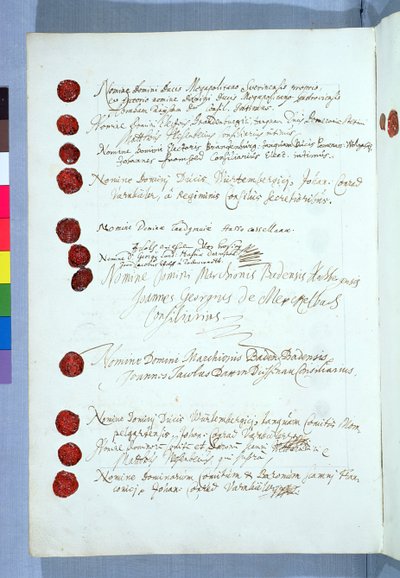 Tratado de Westfalia, firmado en Münster 24 de octubre de 1648 de French School