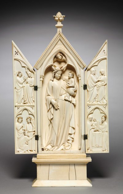 Tríptico: La vida de la Virgen, c.1325-1350 de French School