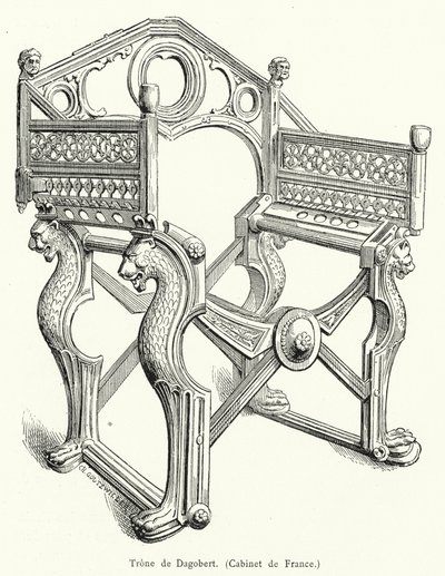 Trono de Dagoberto de French School