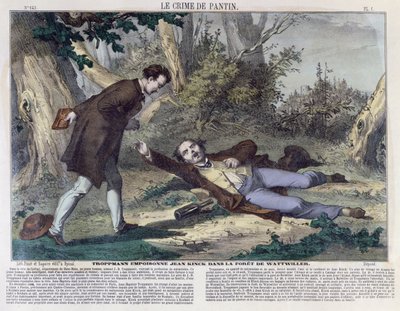 Troppmann envenena a Jean Kinck en el bosque de Wattwiller, 1869 de French School