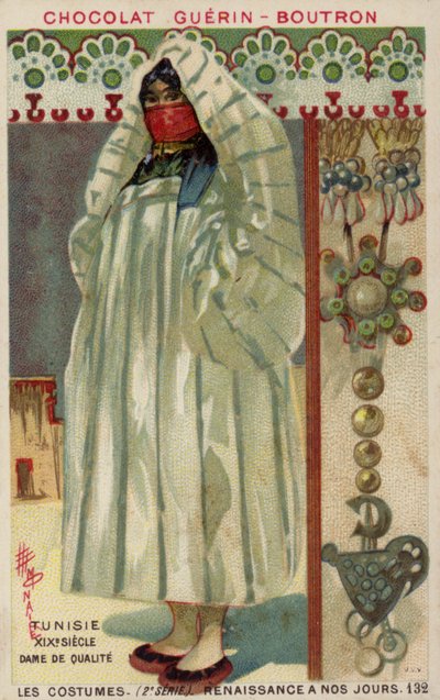 Dama tunecina, Siglo XIX de French School
