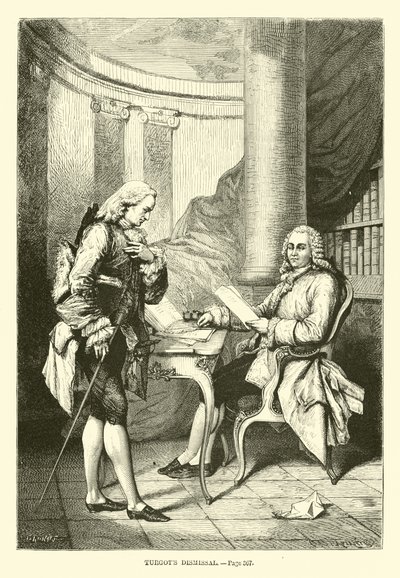 Destitución de Turgot de French School