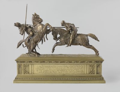 Dos caballeros luchando, conocido como ‘Muerte de Monseigneur el Duque de Clarence’ de French School